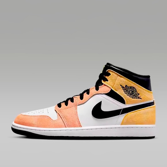 Nike Air Jordan 1 Mid Flight Club Magic Ember/White/Black/Sundial DX4332-800 - Picture 1 of 7